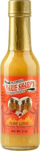 Marie Sharp&#39;s Pure Love Pineapple Habanero Pepper Sauce, 5 oz