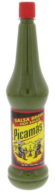 Picamas Green Hot sauce 7.05 oz - Salsa verde picante (Pack of 1)