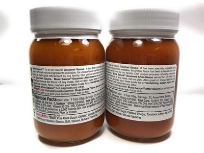 Boss Sauce MILD Gourmet After-Sauce 2 PACK 16 Oz. Hot Sauce, All-Natural, Kosher Sauce, BBQ Sauce, Chicken Wings, Wing Sauce, meat sauce, simmer sauce, chicken sauce
