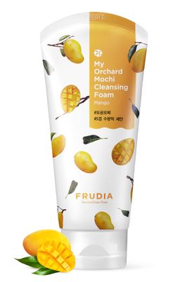 FRUDIA WELCOS My Orchard Mango Cleansing Foam Korean Face Wash for Women Foaming Face Wash for Oily Skin Hydrating Face Wash for Sensitive Skin Organic Face Wash &amp; Facial Cleanser (4.23 Oz)