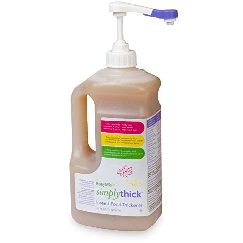 SimplyThick EasyMix 302 Servings Gel Thickener for those with Dysphagia &amp; Swallowing Disorders Won&#39;t Alter The Taste of Liquid Easy to Prepare Large 55 Fl Oz Bottle with Pump