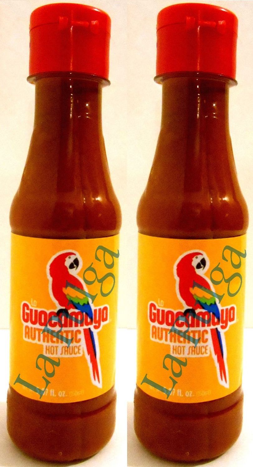 2 - La Guacamaya Authentic Hot Sauce Bottle Mexican Hot Sauce Salsa 5.07 oz Each