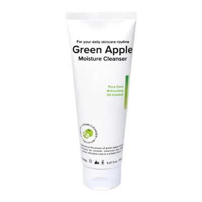 Naisture Foaming Facial Cleanser for Daily Face Wash Skincare with Hyaluronic Acid- Green Apple Moisture Cleanser 5.07fl.oz (150ml)