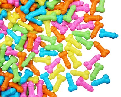 Little Dicks-Assorted Colors 8 Ounce Bag of candies For Bachellorette Parties-The Perfect Gag Gift Funny Party Favor-Penis Shaped Candy For Girls Trip