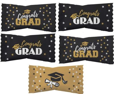 Party Sweets Graduation Buttermints by Hospitality Mints, Appx 300 mints, 7-Ounce Bags (Pack of 6)