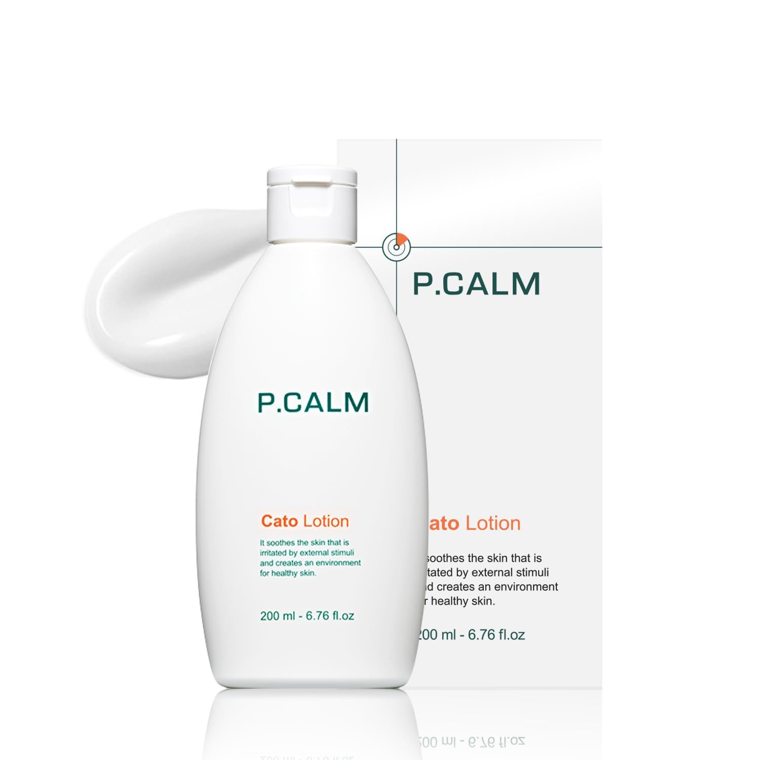 P.CALM Cato Lotion - Glutathione &amp; Centella Asiatica for Hydrating, Soothing, Korean Vegan Facial Moisturizer for Sensitive Skin (200ml / 6.76 fl.oz)
