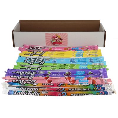 SECRET CANDY SHOP Laffy Taffy Ropes Variety Pack of 7 Flavors (3 of each flavor, Total of 21)