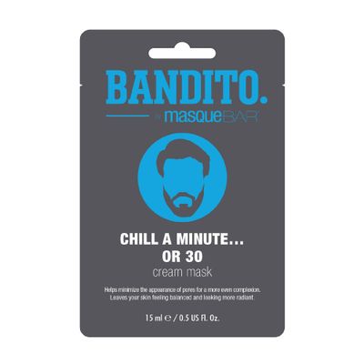 masque BAR Bandito Cream Facial Sheet Mask (6 Pack) - Korean Skin Care Treatment Minimizes the Appearance of Pores, Leaves Skin Feeling Balanced &amp; Radian - Tightens, Firms, Sooths, Revitalizes Skin