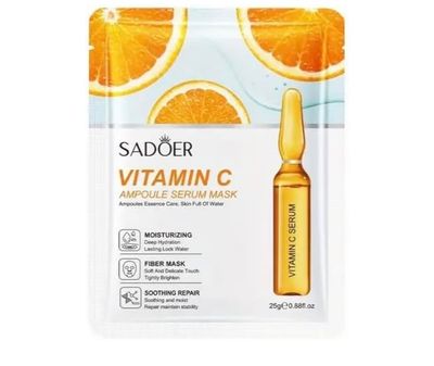 Korean Skin Care Multi-Vitamins Face Sheet Mask, Pack of 10 vitamina C