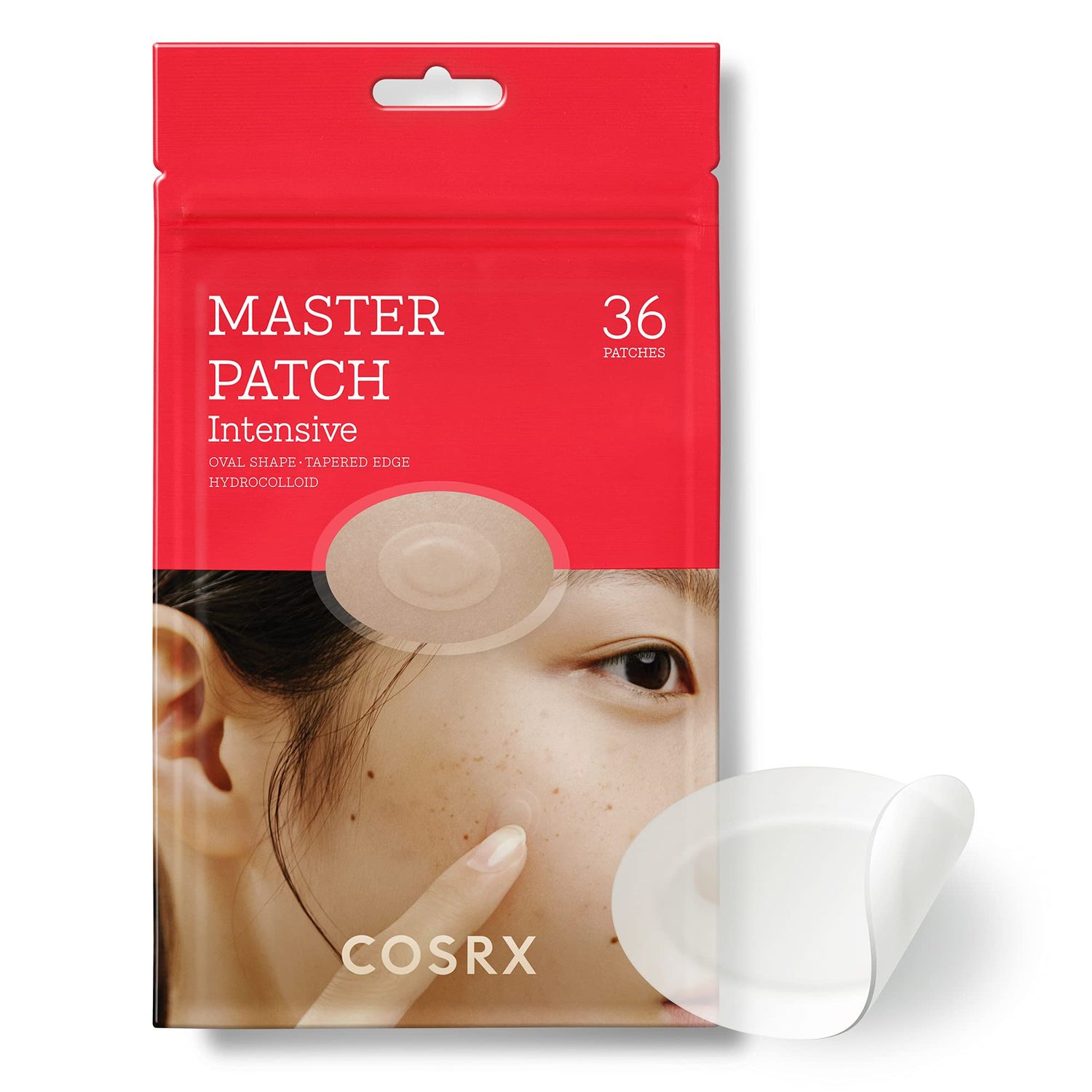 COSRX Master Patch Intensive 36 Patches Oval-Shaped Hydrocolloid Pimple Patch with Tea Tree Oil Quick &amp; Easy Blemish, Zit, Spot Treatment Salicylic Acid &amp; Tea Tree Oil Korean Skin Care