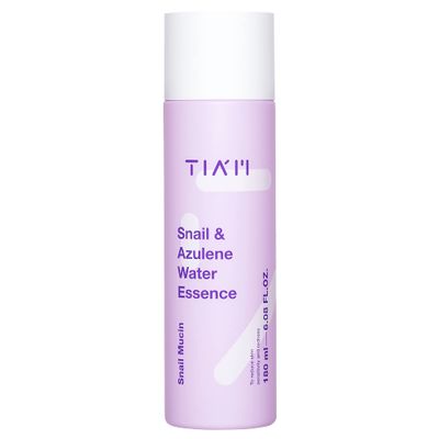 TIAM Snail &amp; Azulene Water Essence, 6.1 fl oz, Snail Mucin Essence Facial Toner, Calming, Hydrating with Snail Secretion Filtrate, Korean Skin Care