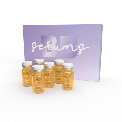 BRUUN BB Glow Serum Ampoule - A (Pack of 6) SD Gold Ampoule for Healthy Skin Tissue Growth - A Skin Care Kit for Spa, School, Estheticians use with Derma Pen for Fresh Look and Natural Beauty Results
