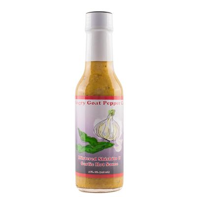 Blistered Shishito &amp; Garlic by Angry Goat Pepper Co, Mild Heat Hot Sauce With Flavors of Shishito Peppers &amp; Green Jalapenos, Made With All Natural Ingredients, 5 fl oz Bottle (1-Pack)