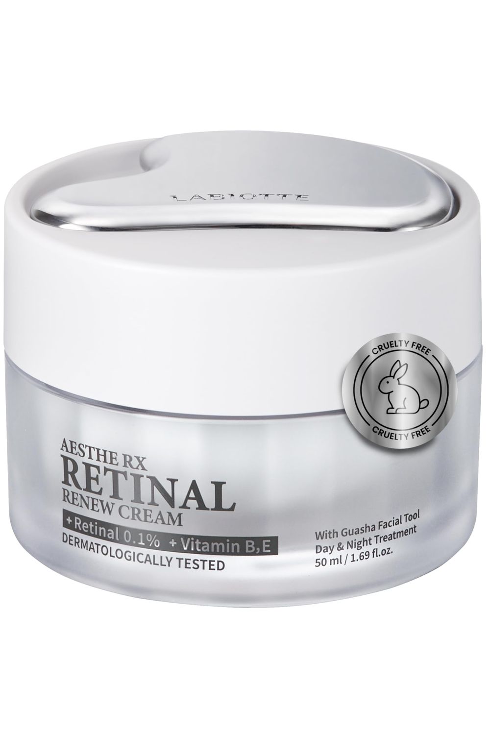 LABIOTTE AESTHE RX Retinal Renew Cream w/Guasha Tool Korean Moisturizer Face Cream for Women &amp; Men w/Retinal Tightening Lifting Skin Cream for Mature Skin 50ml/1.69 fl oz