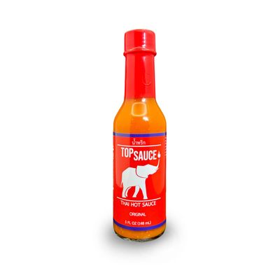 TOPSAUCE, Thai Hot Sauce, 5 Fl Oz, Hancrafted, Small Batch, No Preservatives, No MSG, Rich Umami, Made in USA