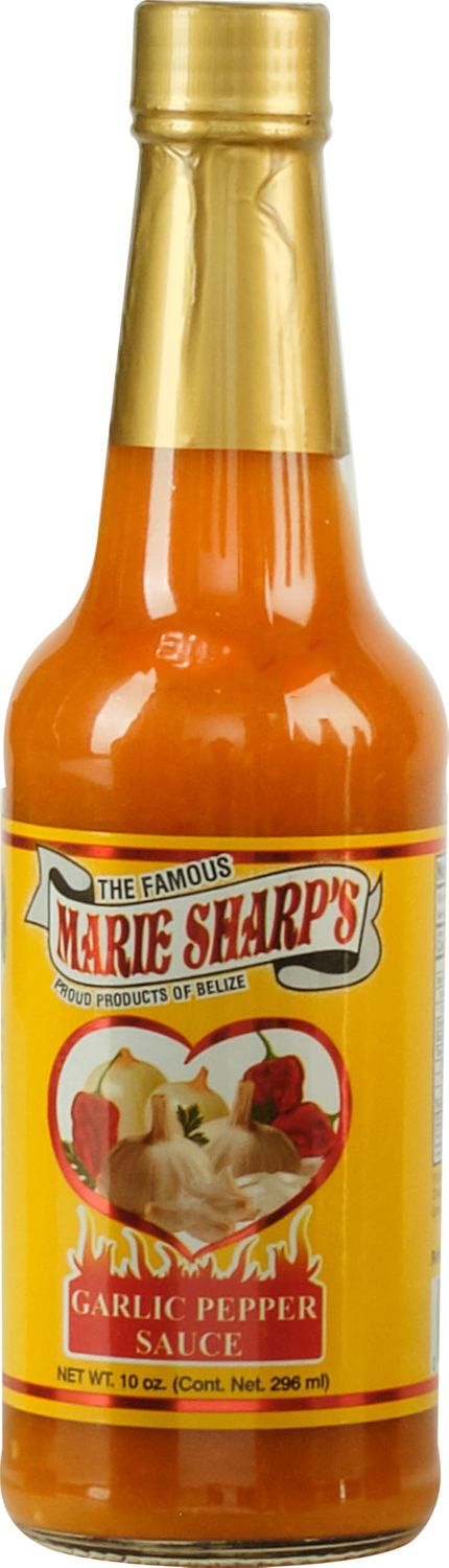 Marie Sharp&#39;s Garlic Pepper Sauce, 10 oz