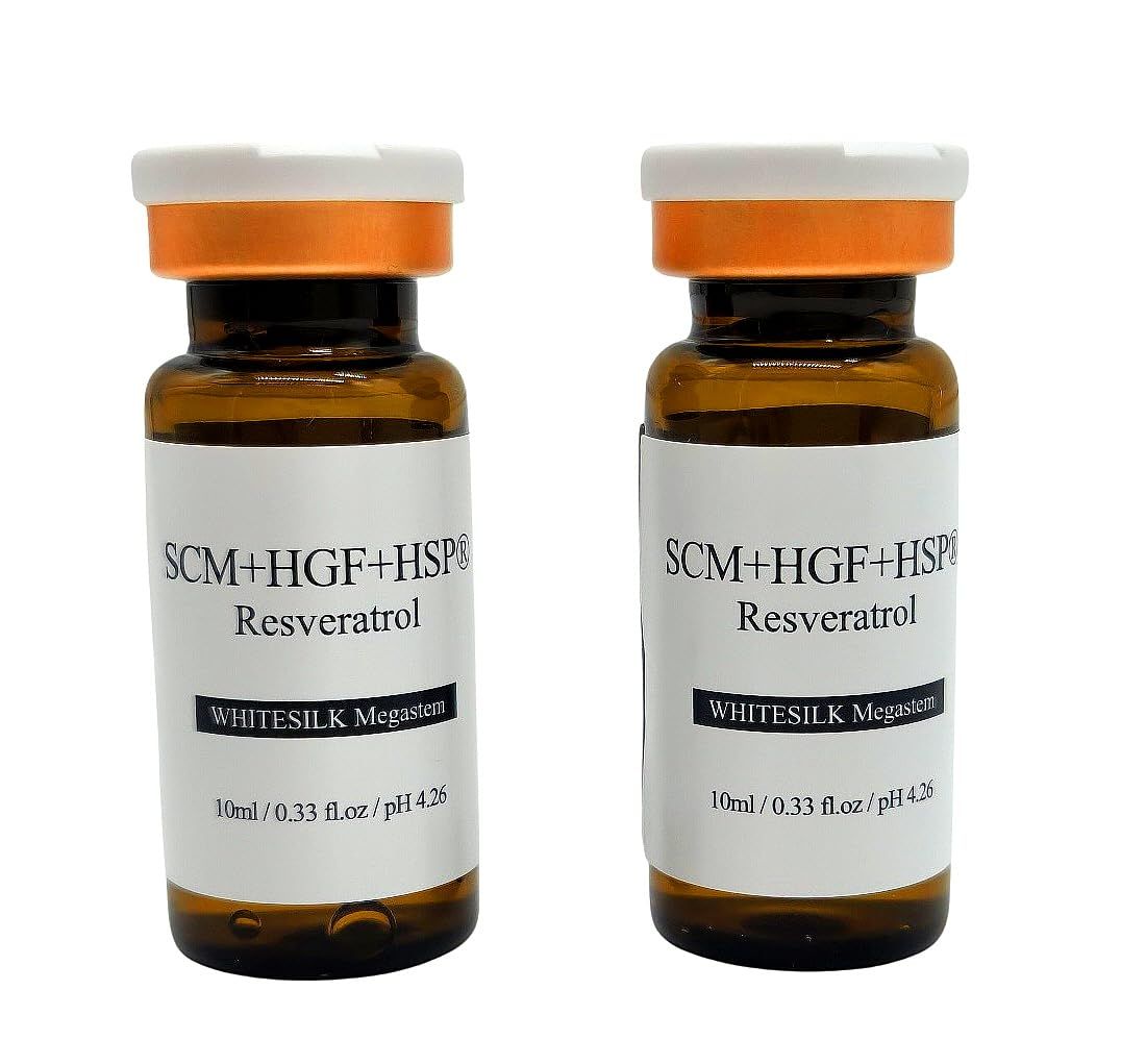Healing Booster Serum Ampoule: Dual Stem Cell &amp; 10% PDRN with HSP &amp; Plant-Based 9-Exosome (10ml x 2vials, 0.68oz)