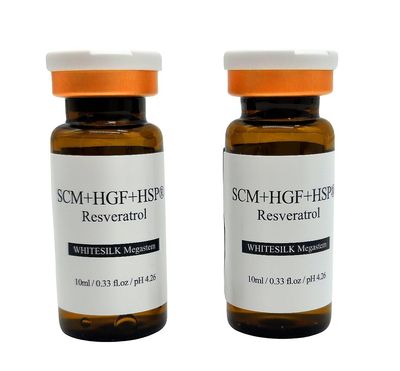 Healing Booster Serum Ampoule: Dual Stem Cell &amp; 10% PDRN with HSP &amp; Plant-Based 9-Exosome (10ml x 2vials, 0.68oz)