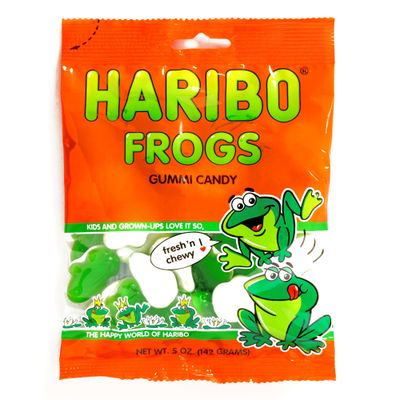 Haribo Gummy Frogs 5 oz each (1 Item Per Order)