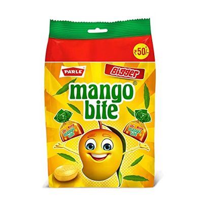 Parle Mango Bite Candy, 289g Pouch, Packaging May Vary