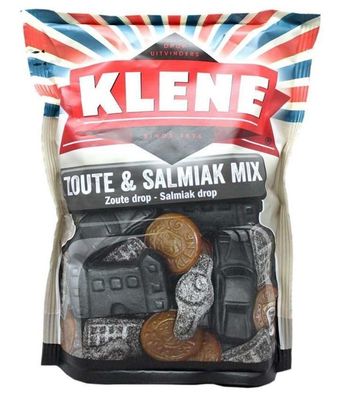 Klene Zoute &amp; Salmiak Mix I Semisoft Salty &amp; Salmiak Licorice Candy Mix I 270g 9.5 ounce
