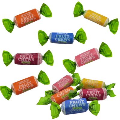 Fruidles Tootsie Sour 6 Flavor Variety Pack Twist Midgees Roll, Peanut-Free, Gluten-Free, Kosher Certified, Individually Wrapped (Half-Pound)