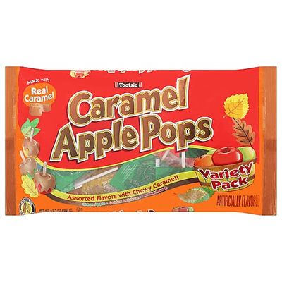 Tootsie Caramel Apple Pops Assorted Apple Orchard 12.7 oz. Lollipops Bags Pack of 3 Limited Edition Fall Favorite