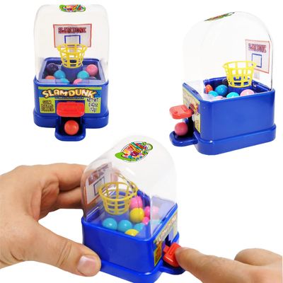 Fruidles Basketball Game with Chewing Gum Balls Dispenser, Fruit Flavored, Candy Buffet Treats, Kosher Certified Parve (3-Pack)