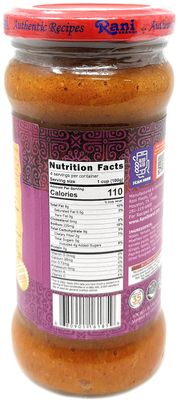 Rani Spicy Butter Chicken Vegan Simmer Sauce (Creamy Tomato, Red Pepper &amp; Spices) 14oz (400g) Glass Jar Easy to Use Vegan No Colors All Natural NON-GMO Gluten Free Indian Origin