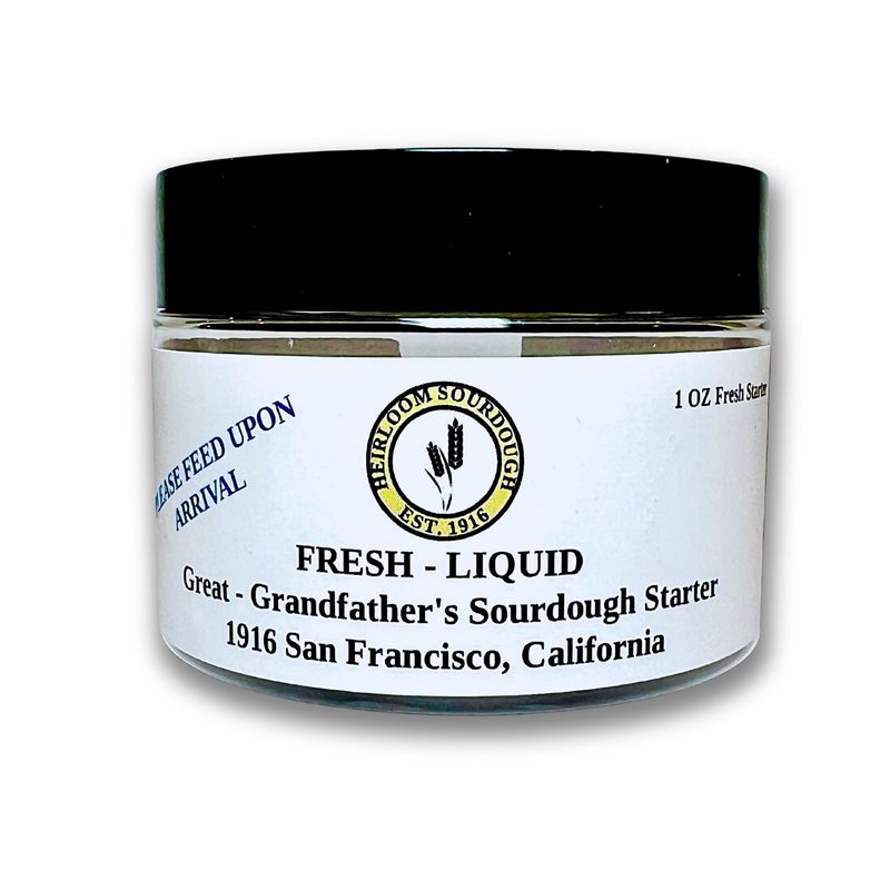 100 yr old SAN FRANCISCO Sourdough Starter Passed down from my Great Grandfather who was a baker at Fishermans Wharf Easy to follow instructions Includes detailed instructions and recipe