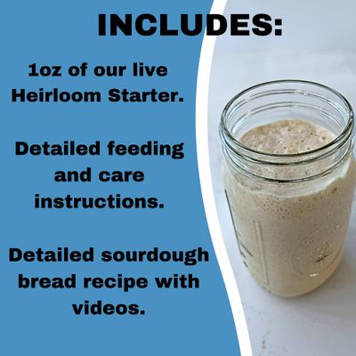 100 yr old SAN FRANCISCO Sourdough Starter Passed down from my Great Grandfather who was a baker at Fishermans Wharf Easy to follow instructions Includes detailed instructions and recipe