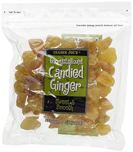 Trader Joe&#39;s Uncrystallized Candied Ginger 8oz, 3 Pack