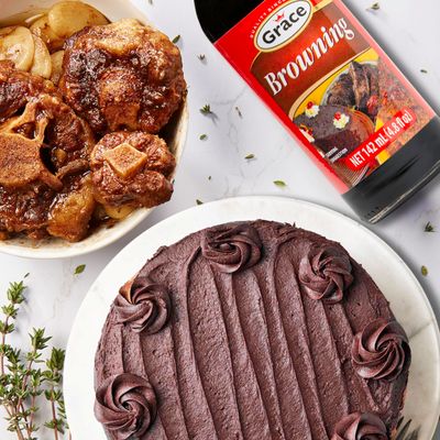 Grace Browning Sauce Jamaican 4.8oz - 2 Pack Browning Sauce for Grilling &amp; Baking Jamaican Food - Jamaican Seasoning Sauce for Beef Gravy Vegetarian Gravy Brown Gravy Sauce &amp; Oxtail Seasoning Jamaican