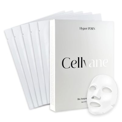 MISS MYER Cellvane PDRN Korean Face Sheet Mask (5 ea, 0.98 OZ) Skin Premium bio ampoule mask sheets for face Renewal Anti Wrinkle Elasticity For Radiant Skin, Korean skin care