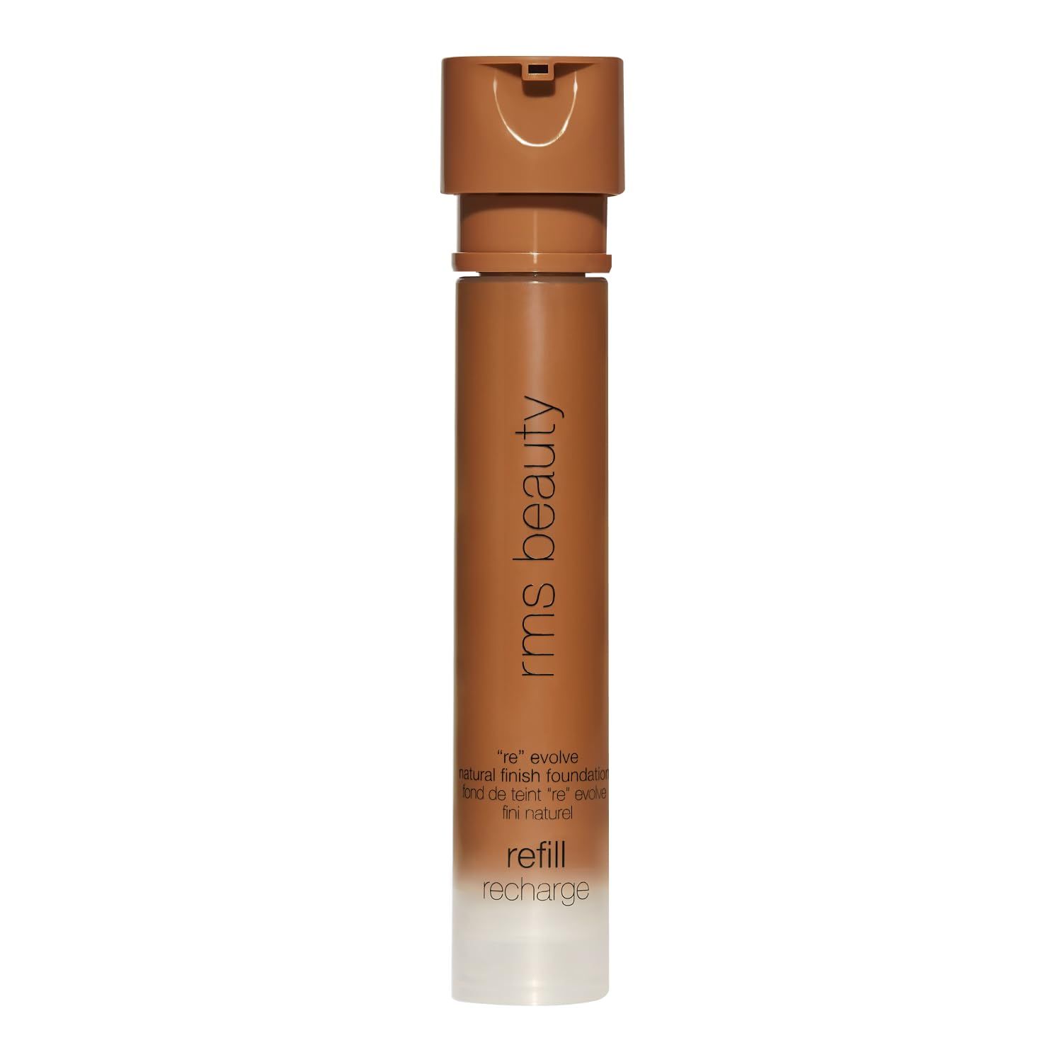 RMS Beauty ReEvolve Natural Finish Foundation - Liquid Foundation Face Makeup, Makeup Foundation Skin Tint, Refillable Foundation Pump Make Up