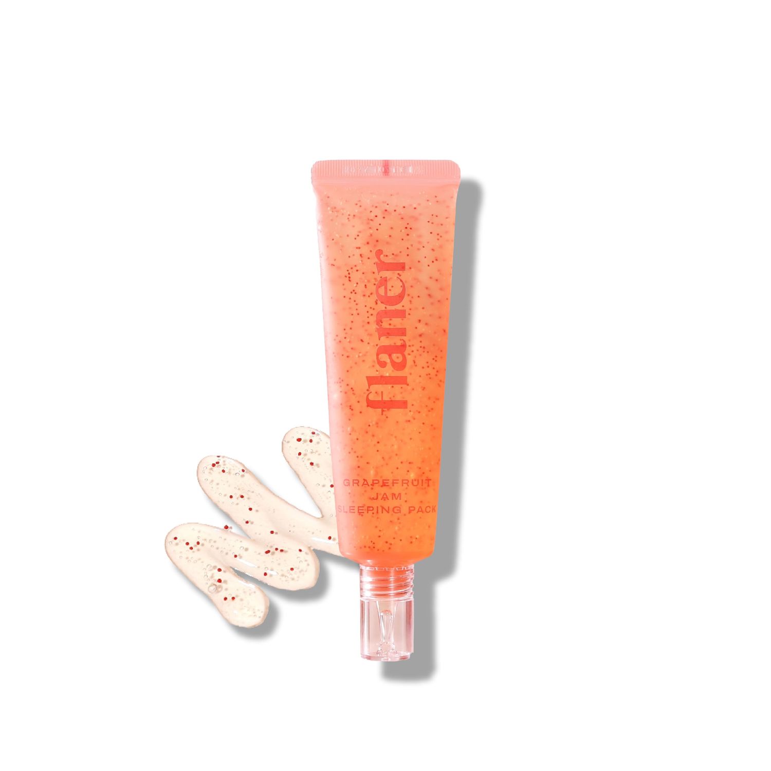 flaner Grapefruit Jam Sleeping Mask - Revitalizing Overnight Face Mask, Vitamin C, Melatonin, Adenosine, Night Deep Hydration Care, Natural Ingredients, Korean Skin Care, 2.02 fl. oz.
