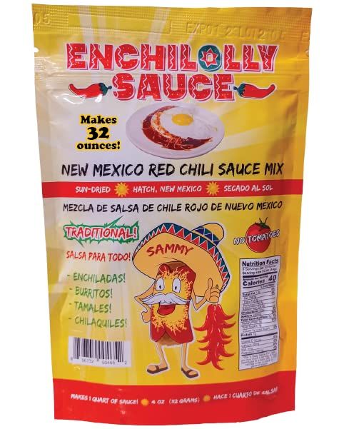 Enchilolly Sauce (Original Enchilada Sauce MEDIUM Heat, 1Pack)