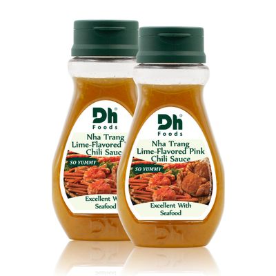 Dh Foods Lime Red Chili Sauce, Vietnamese Chili Hot Sauce, Sour, Sweet and Spicy, used as Dipping Sauce for Seafoods, Grilled Meat, 7oz (Pack of 2)
