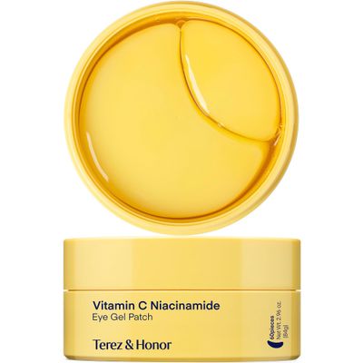 Vitamin C Niacinamide Eye Patches: Brightening &amp; Glowing Under Eye Mask with Tranexamic Acid Caffeine Hyaluronic Acid - Korean Skin Care Dark Circles Puffiness &amp; Wrinkles Hydrogel Treatment, 60 Pcs