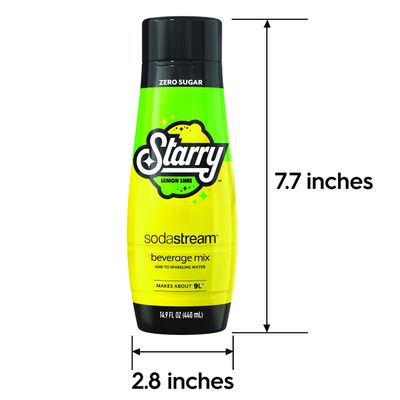 SodaStream Starry Zero Sugar Beverage Mix (440ml, Pack of 4) Packaging may vary