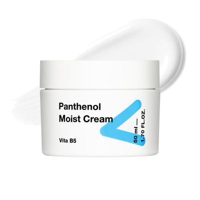 TIAM Panthenol Moist Cream, 1.7 fl oz, 10% Panthenol (Vitamin B5) Moisturizer for Dry &amp; Sensitive Skin, Long-Lasting Hydration for Soft &amp; Glowy Skin, Korean Skin Care