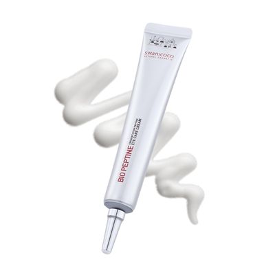 SWANICOCO Pregnancy Safe Fermentation Peptine Eye Care Cream Under Eye Cream with 8 Peptides and Niacinamide, Anti Aging Eye Cream for Wrinkles &amp; Crows Feet Korean Skincare 20ml 0.68 Fl Oz