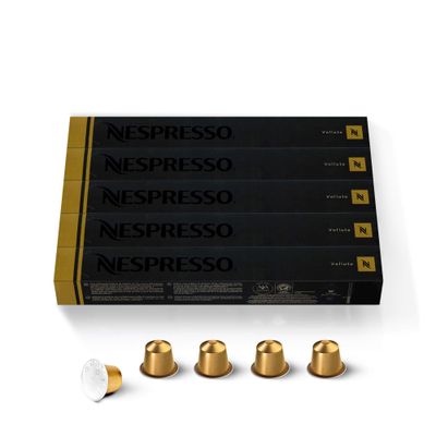 Nespresso Capsules Original Line, Volluto, Mild Roast Espresso Coffee, 50-Count Coffee Pods
