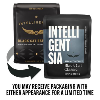 Intelligentsia Coffee, Light Roast Whole Bean Coffee - Black Cat Classic Espresso 12 Ounce Bag