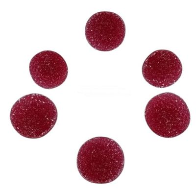 Individually Wrapped Fruit Gems Soft Candy Raspberry Flavor Only -1lbs, (16 Oz)