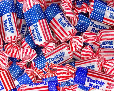 Candy Retailer - Flag Tootsie Rolls - Patriotic Candy - Perfect For Memorial Day - Red White and Blue Candy - 2 Pounds