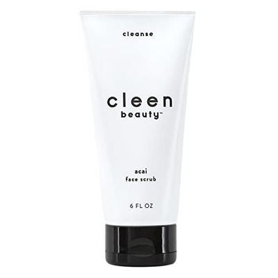 Cleen Beauty Acai Face Scrub Acai Face Exfoliator Exfoliating Face Wash with Brazil Nut Oil &amp; Avocado Oil Facial Scrub - Paraben Free, SLS Free Exfoliating Face Scrub 6.0 Fl Oz