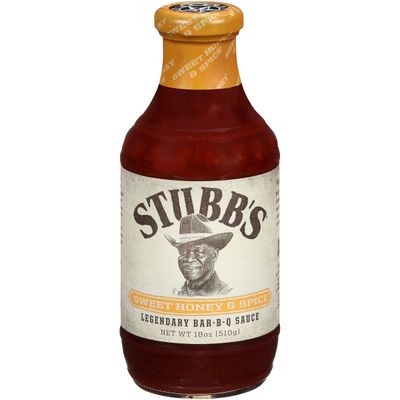 Stubb&#39;s Sweet Honey &amp; Spice BBQ Sauce, 18 oz