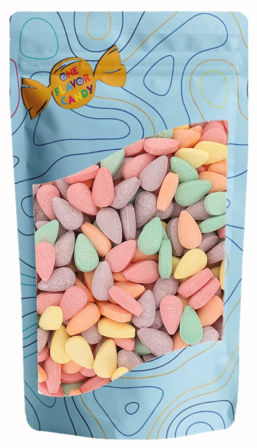 Cry Baby Tears Extra Sour Candy Bulk in Resealable Bag (Assorted Flavors)(1lb)