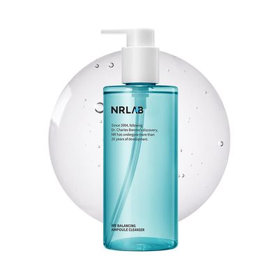 NR LAB - Korean Face Wash 10.14oz - Ampoule Cleanser - NR Balancing Gentle Face Cleanser - Korean Glass Skin - Balances pH - Moisturizes &amp; Hydrates - Anti-Aging - For All Skin Types - 6 Month Supply